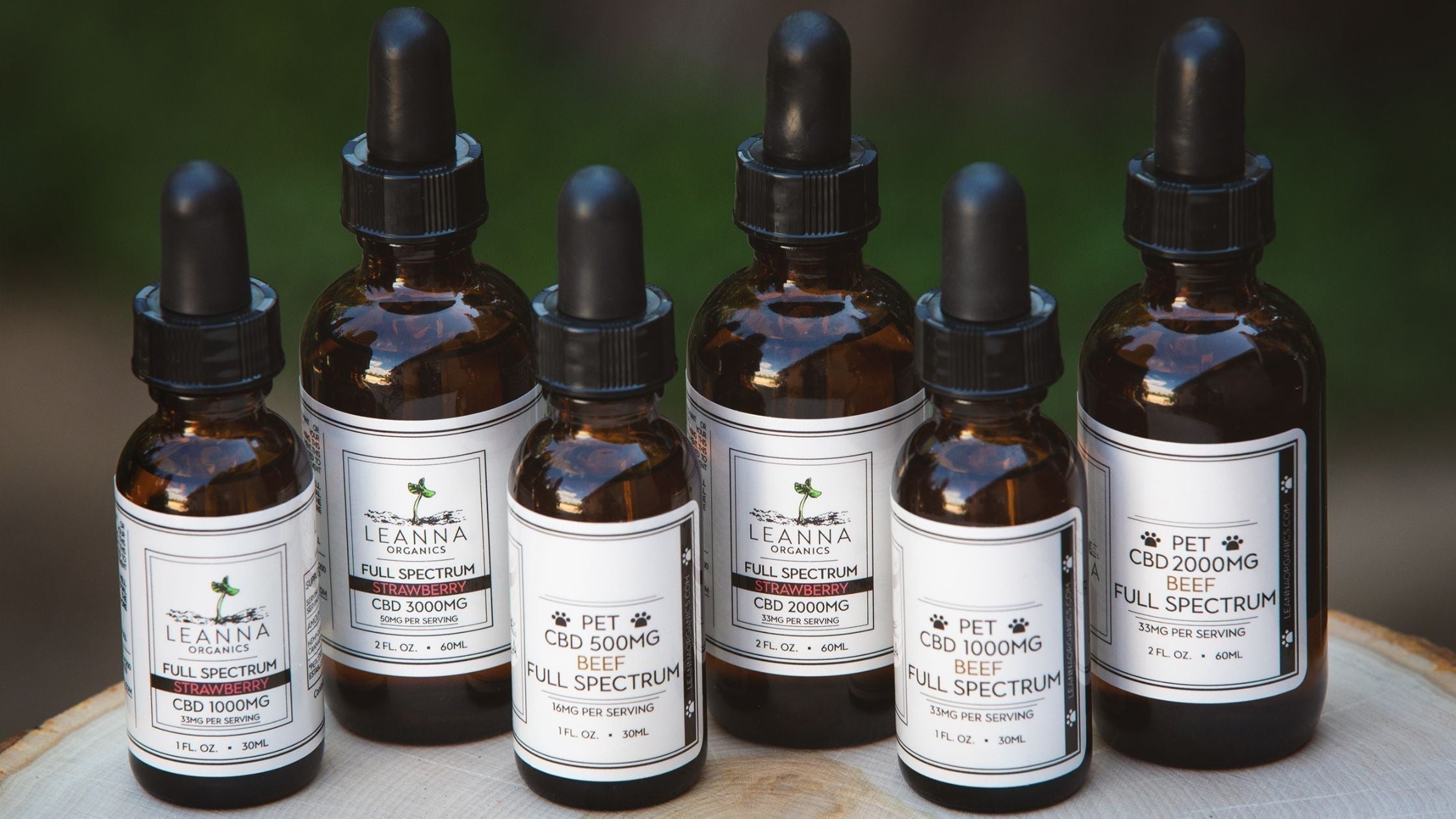Leanna Organics Full Spectrum CBD oil.
