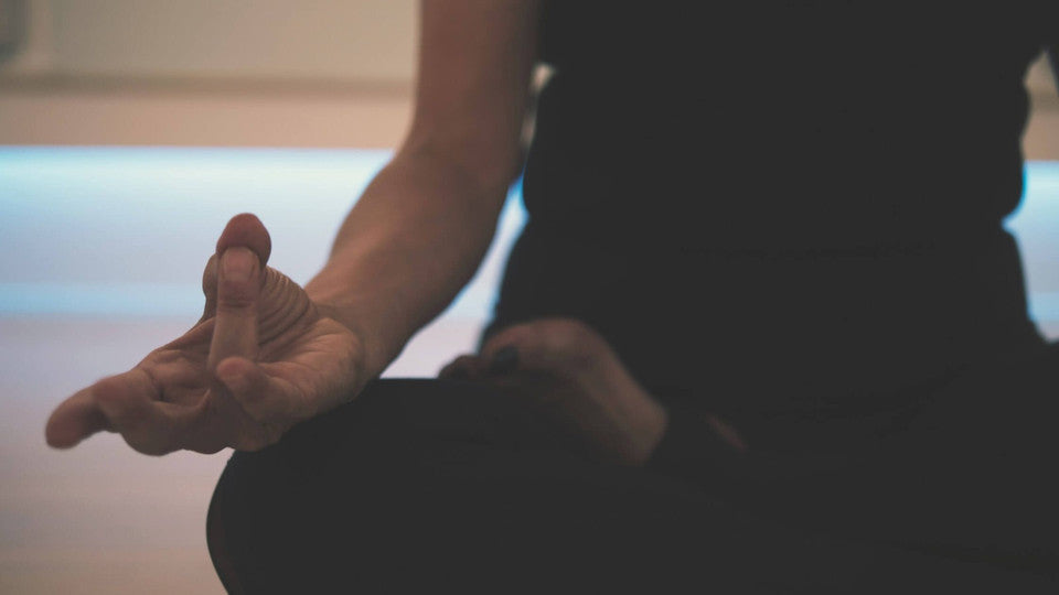Person meditating