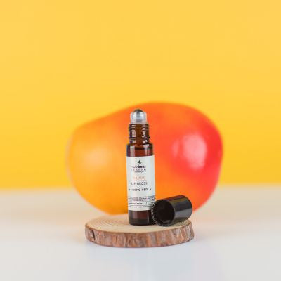 CBD lip gloss Leanna Organics mango