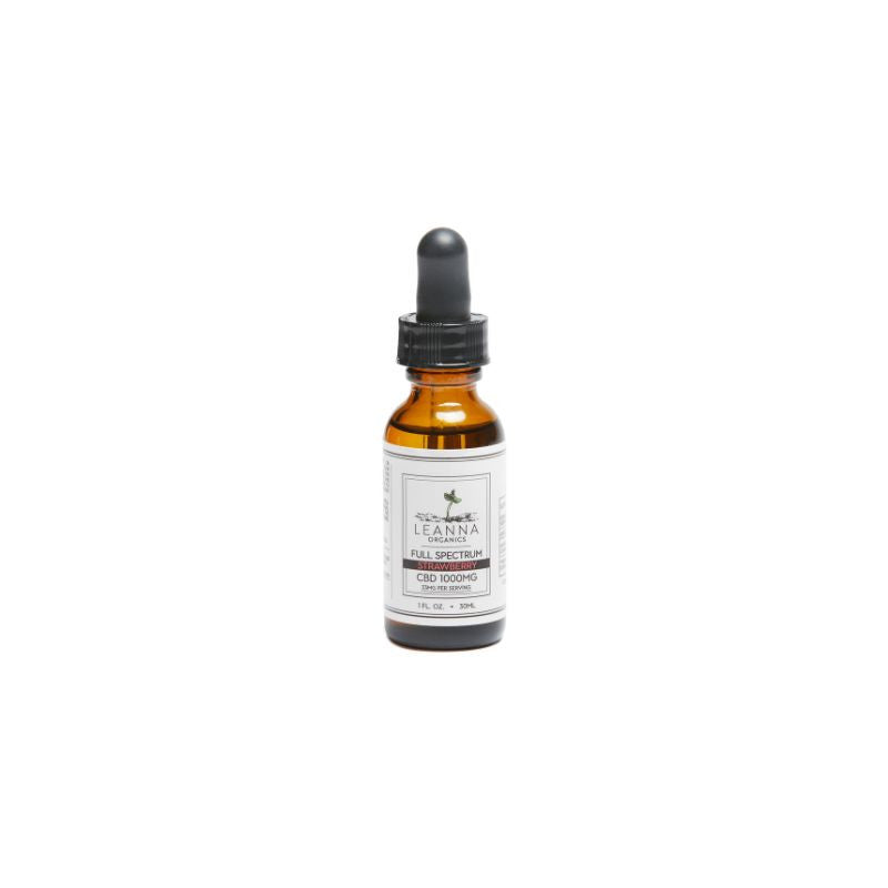 Leanna Organics strawberry full-spectrum CBD oil