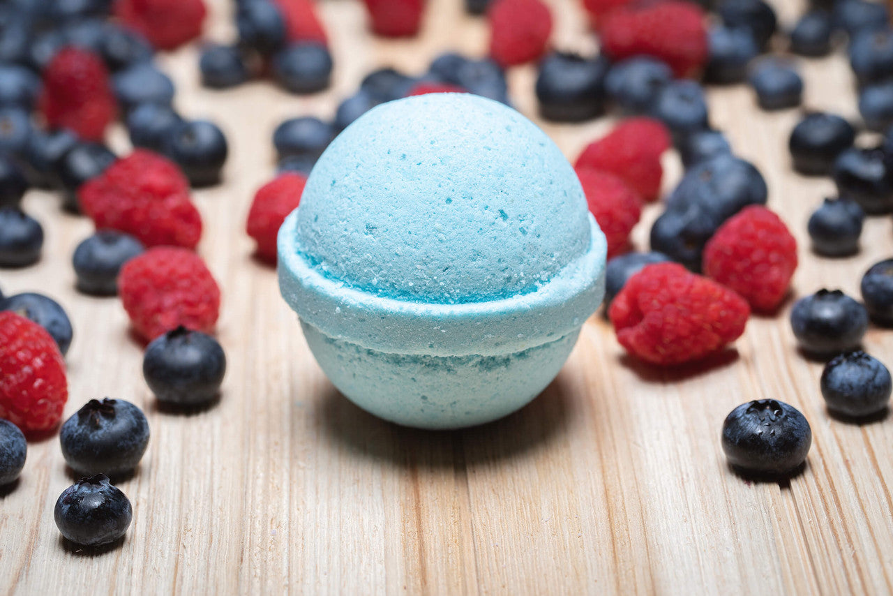100mg CBD bath bomb berry vanilla