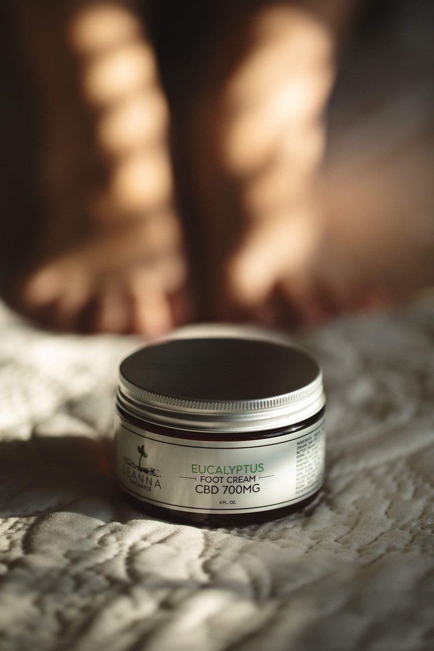 Leanna Organics foot cream lifestyle 2