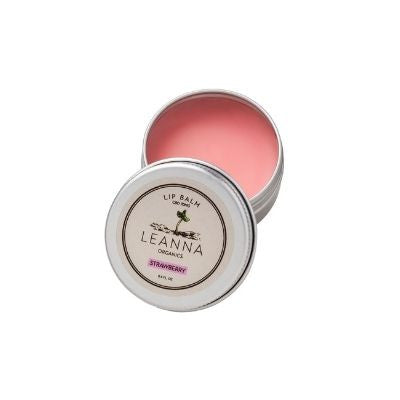 Leanna Organics CBD lip balm strawberry