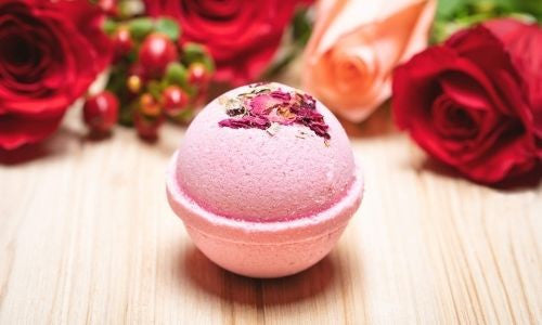 CBD Bath Bombs - red rose